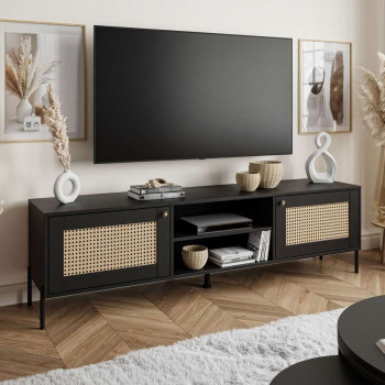 TV-Schrank VIENNA 3D mit Wiener Geflecht