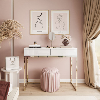 BLANCO Konsole mit Schubladen Gold Chrom