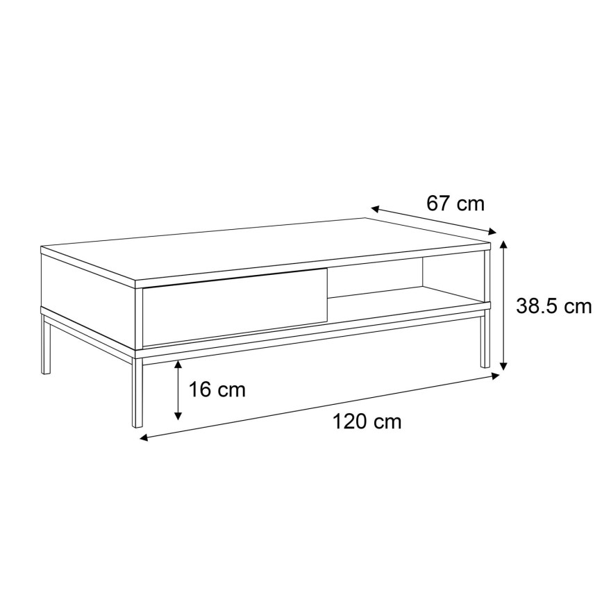 LIAM Couchtisch mit Schublade
