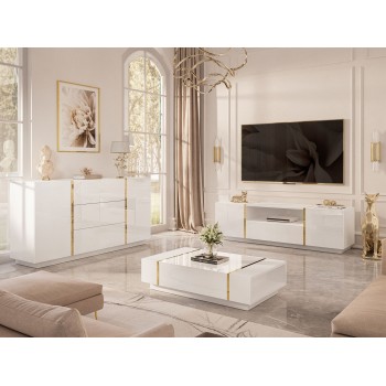 ONYX Wohnzimmerset Hochglanz