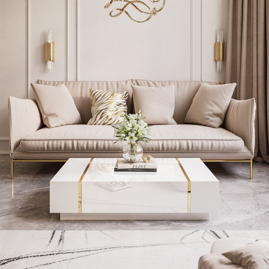 ONYX Wohnzimmerset Hochglanz