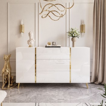 ONYX Wohnzimmerset auf goldenen Beinen