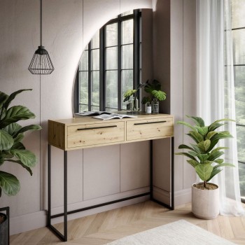 ARCADE-Q Schminktisch mit Schubladen artisan Eiche