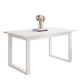 Ausklappbarer Tisch ART 150-198 cm Weiß Matt