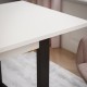 Ausklappbarer Tisch ART 150-198 cm Weiß Matt