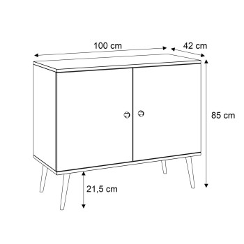Zweitürige Kommode HARMONY