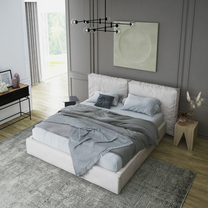 Polsterbett OLYMPIA mit Behälter