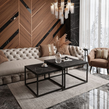 Couchtisch YOSHI GRIGIA 2in1