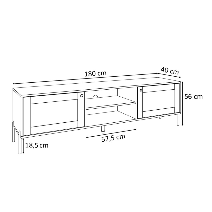 Wohnwand VIENNA mit Wiener Geflecht