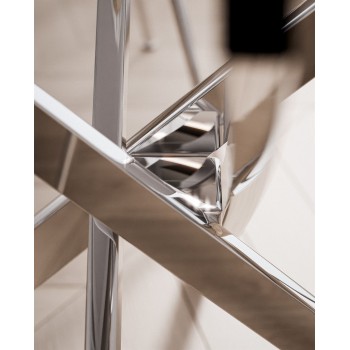 Runder Tisch BEIRA II, 90 cm, Platte aus Keramik