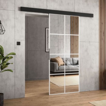 SQUARE Schiebetür mit Spiegel