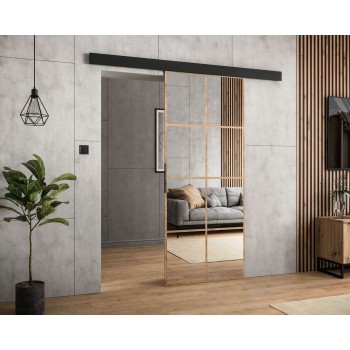 SQUARE Schiebetür mit Spiegel