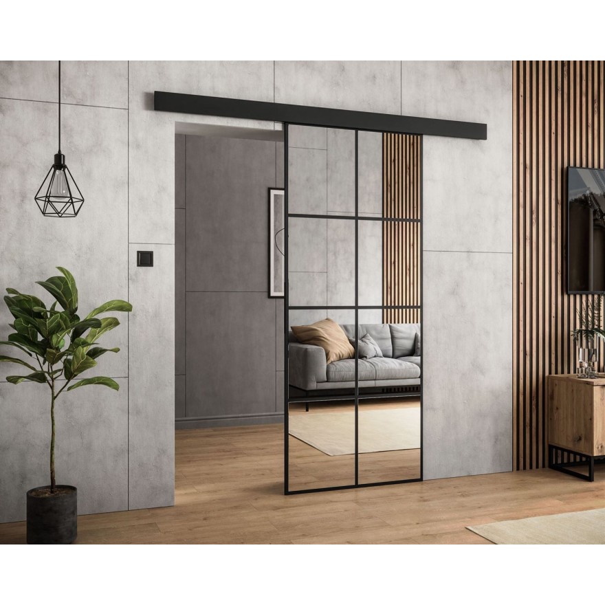SQUARE Schiebetür mit Spiegel