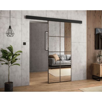 SQUARE Schiebetür mit Spiegel