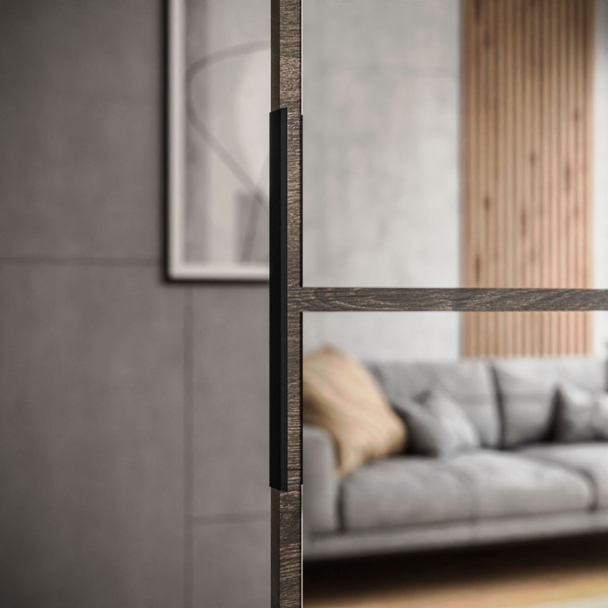 SQUARE Schiebetür mit Spiegel