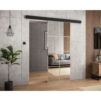 SQUARE Schiebetür mit Spiegel