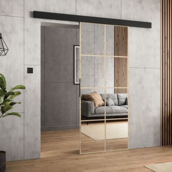 SQUARE Schiebetür mit Spiegel