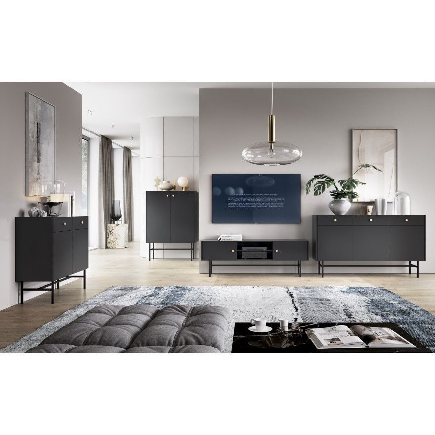 Dreitürige Kommode DIVIENNE 3D3SZ Dreitürige Kommode DIVIENNE 3D3SZ