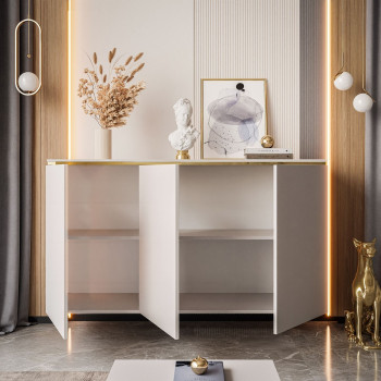 AURORA II Dreitürige Kommode Kaschmir