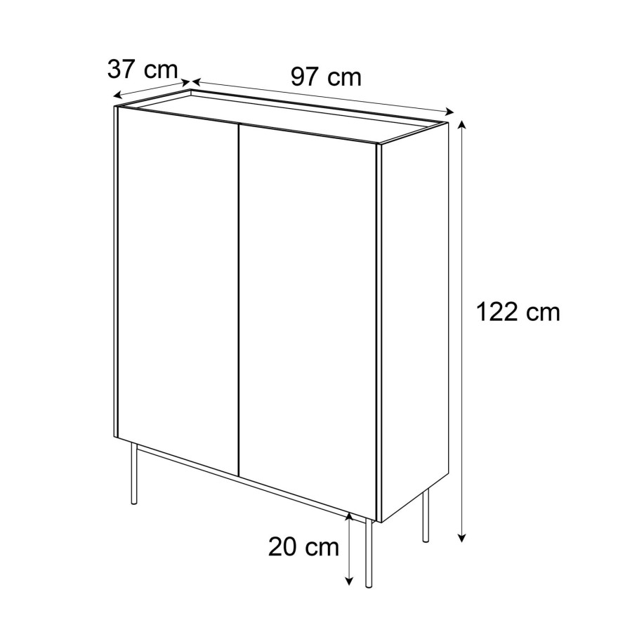 ESSENCE 2D Hochkommode KD97