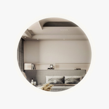 Runder hängender Spiegel AURORA mit LED Beleuchtung Runder hängender Spiegel AURORA mit LED Beleuchtung