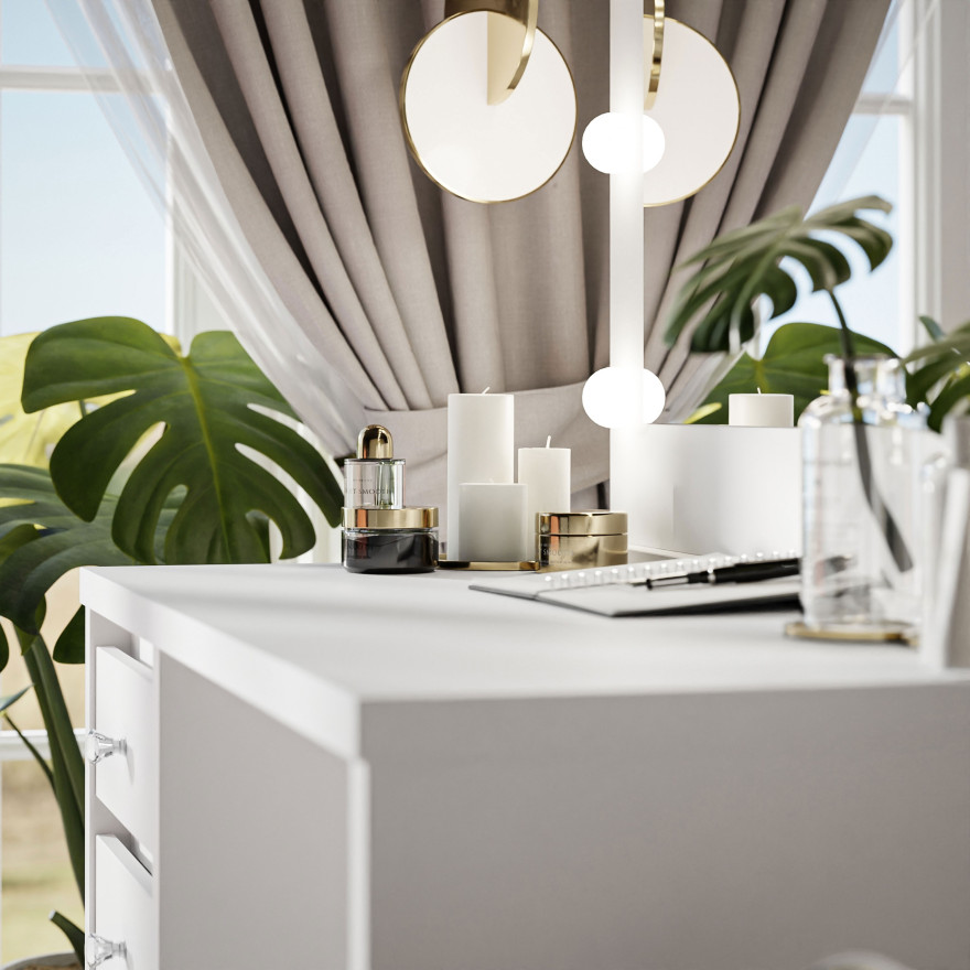 Schminktisch GLAMOUR Kristall Schminktisch GLAMOUR Kristall