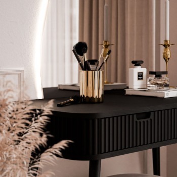 Schminktisch ZAIRA-QS mit LED Spiegel - Linke Seite des Spiegels