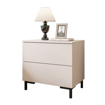 Nachttisch LINA Kaschmir mit LED Beleuchtung