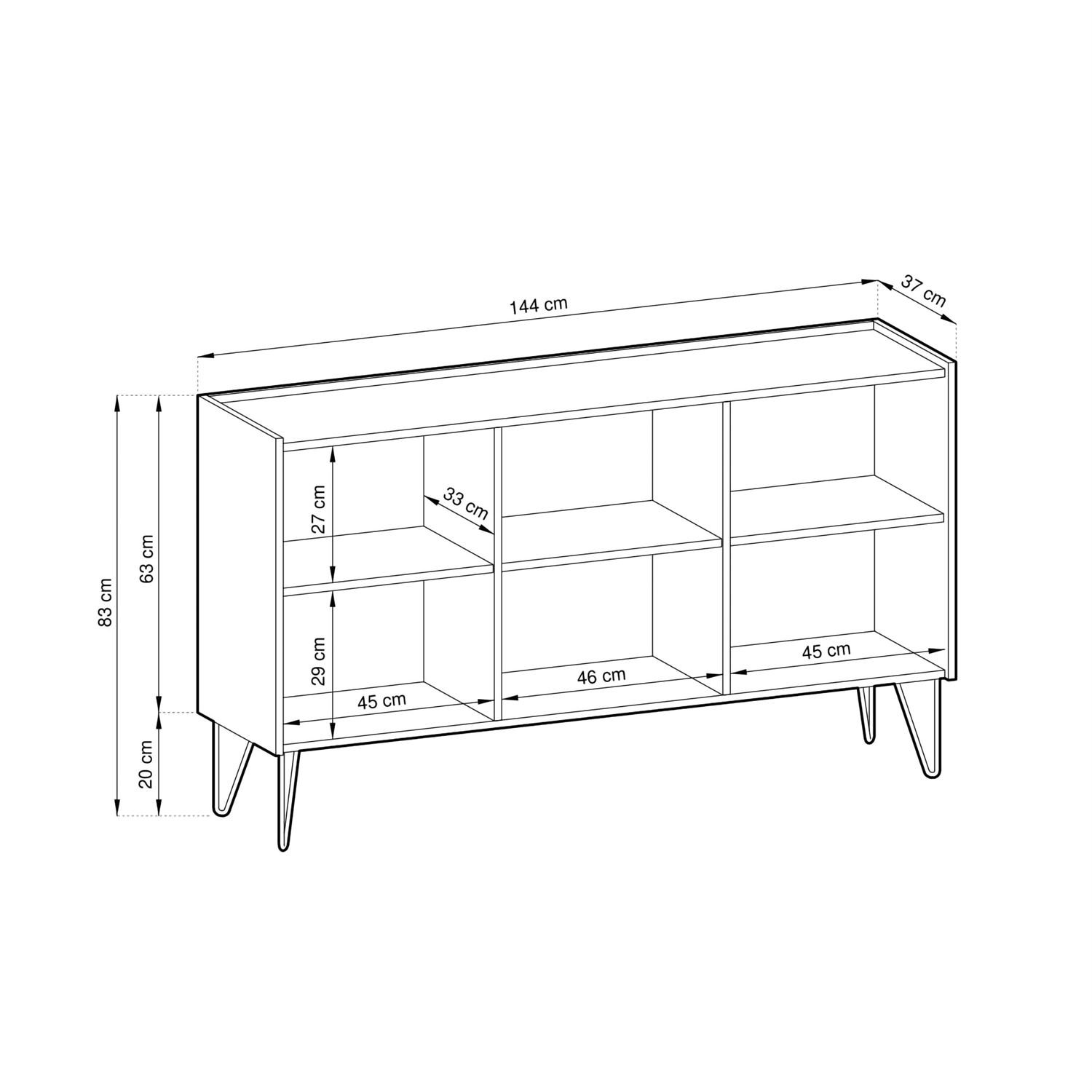 Dreitürige Kommode K144 EUPHORIA