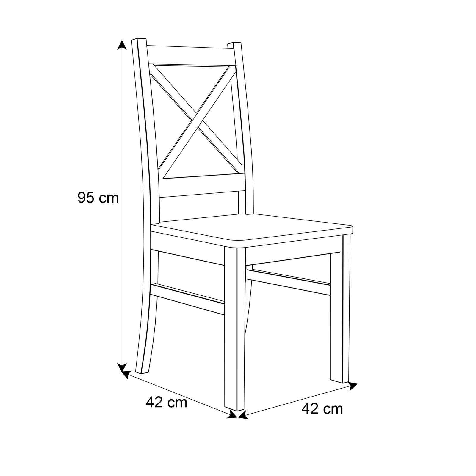 Esszimmer Set Klapptisch + 4 Stühle ARTON I