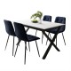 Esszimmer Set Klapptisch + 4 Stühle ARTON III - X Blau