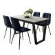 Esszimmer Set Klapptisch + 4 Stühle ARTON III - V Blau / Beton