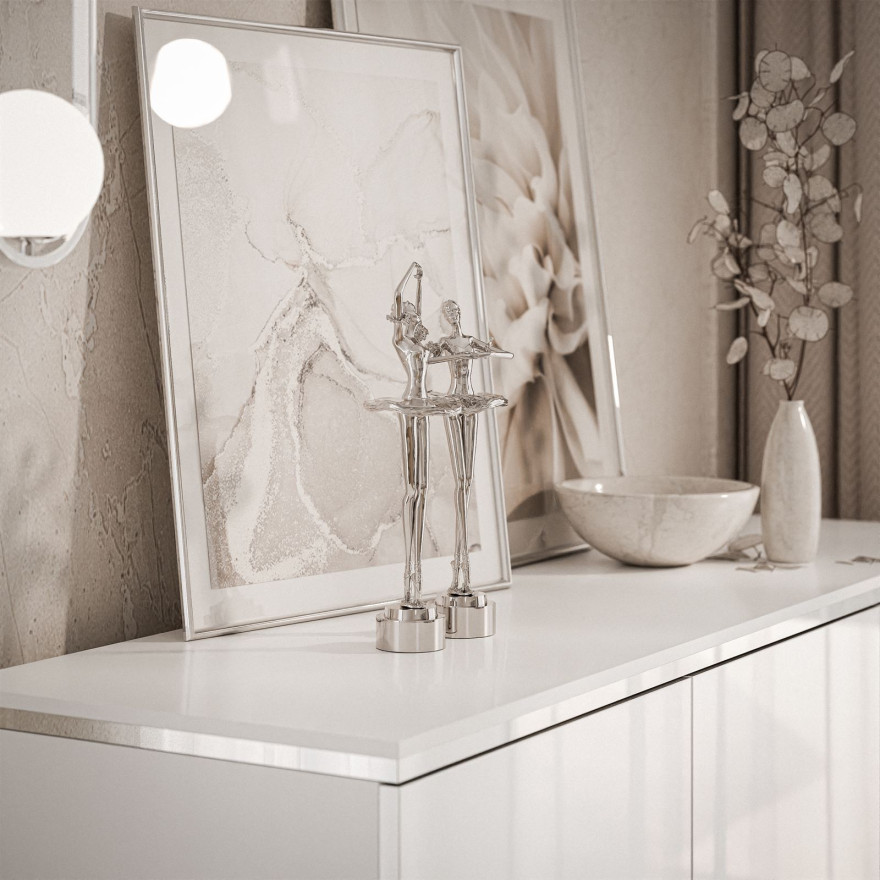 Dreitürige Kommode AURORA SILVER 3D - Hängend