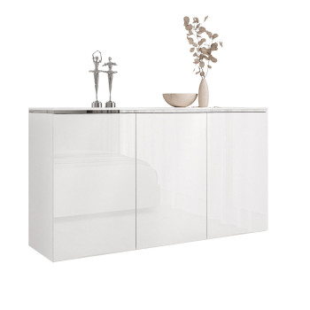 Dreitürige Kommode AURORA SILVER 3D - Hängend