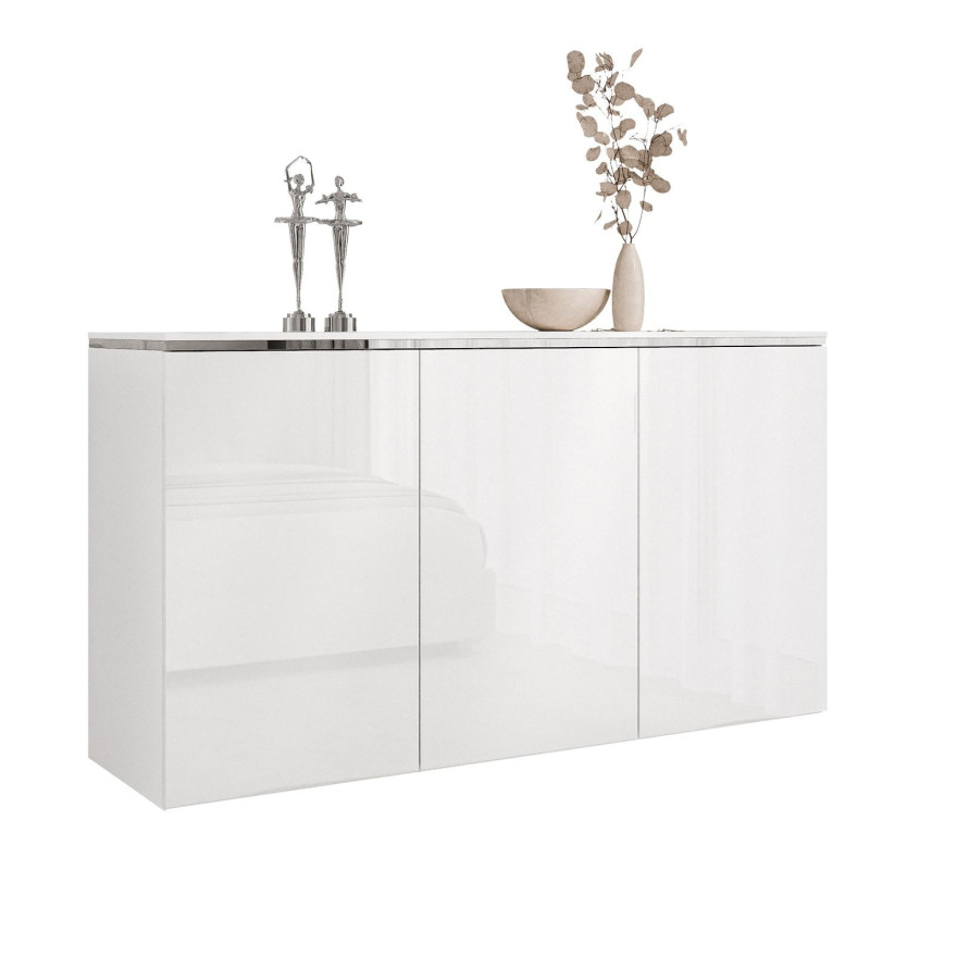 Dreitürige Kommode AURORA SILVER 3D - Hängend