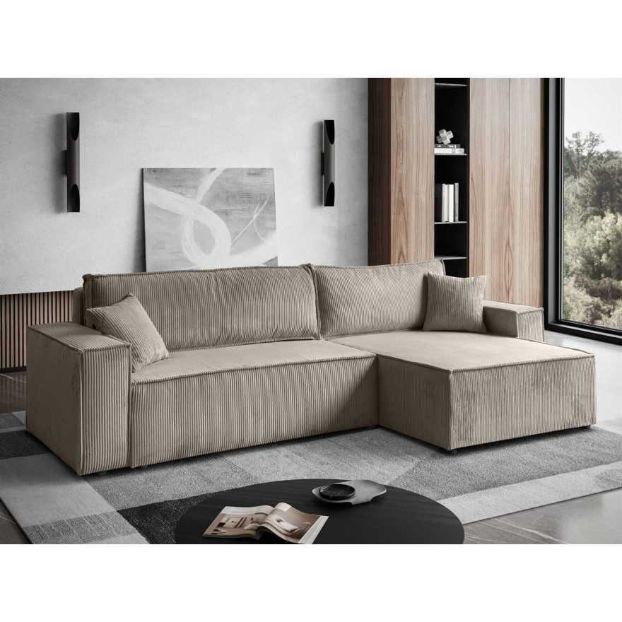 Gepolstertes Ecksofa CARLOS XL Cord