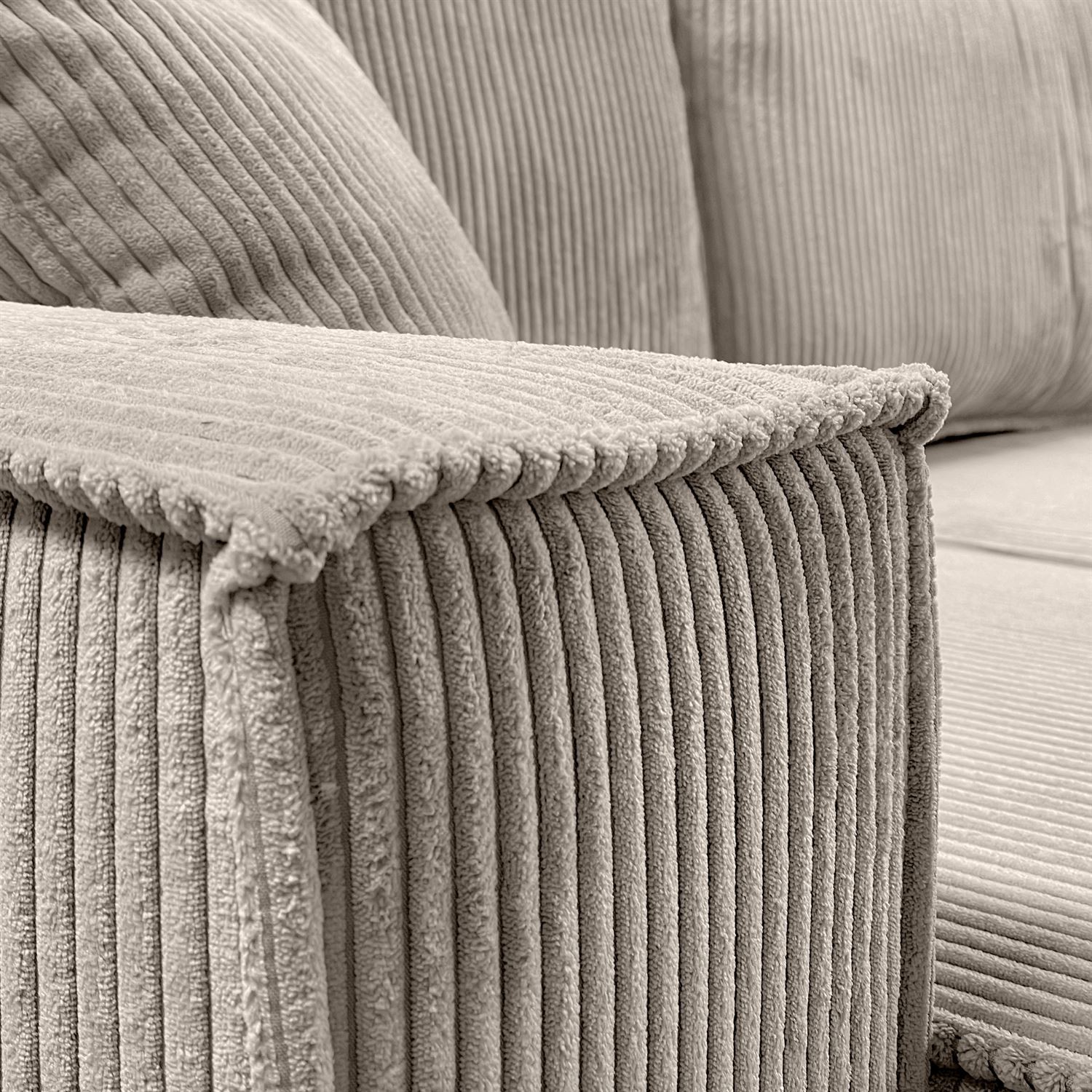 Gepolstertes Ecksofa CARLOS XL Cord