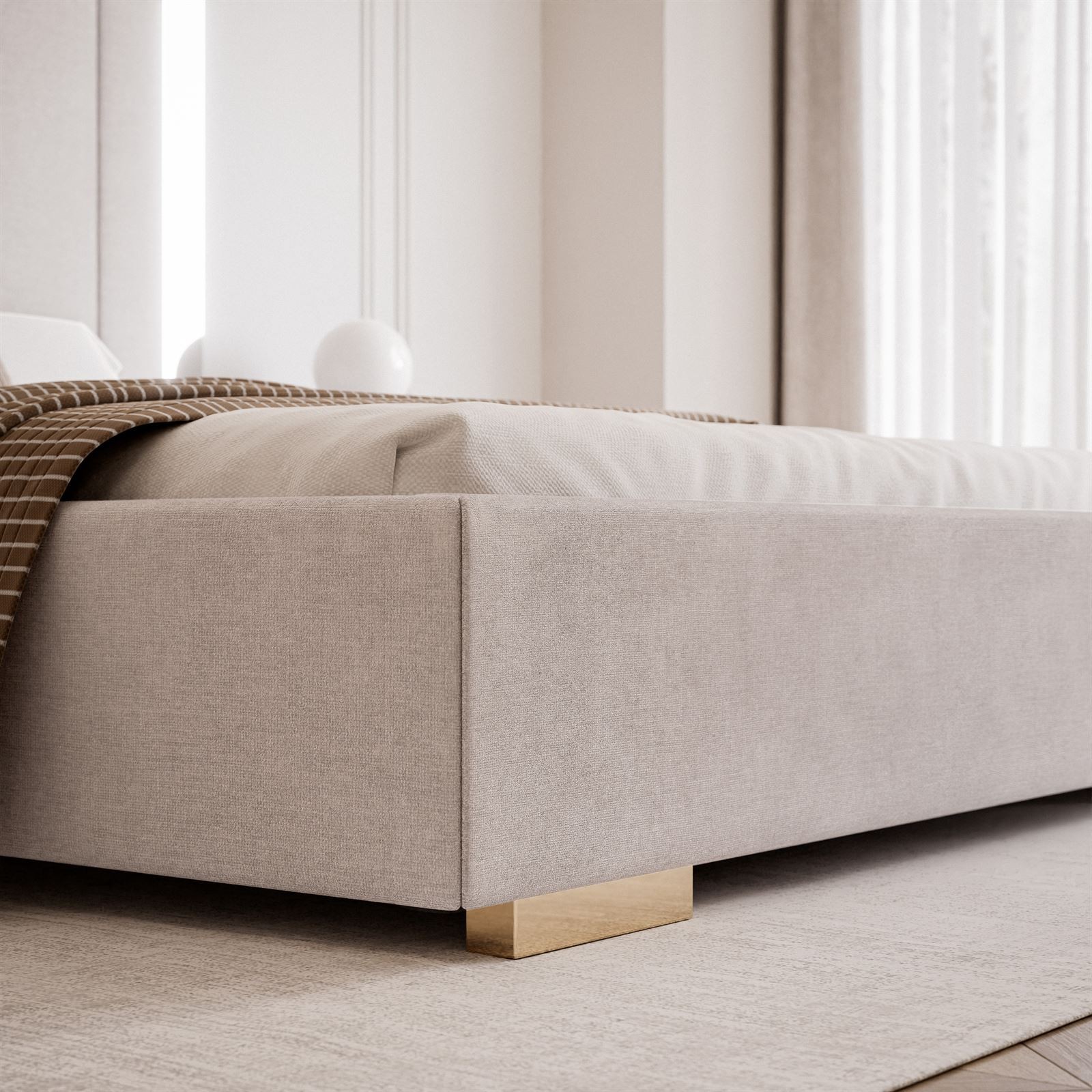 Bettrahmen mit gepolsterten Paneelen Typ V