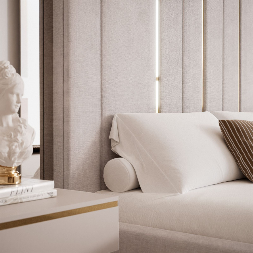 Bettrahmen mit gepolsterten Paneelen Typ V