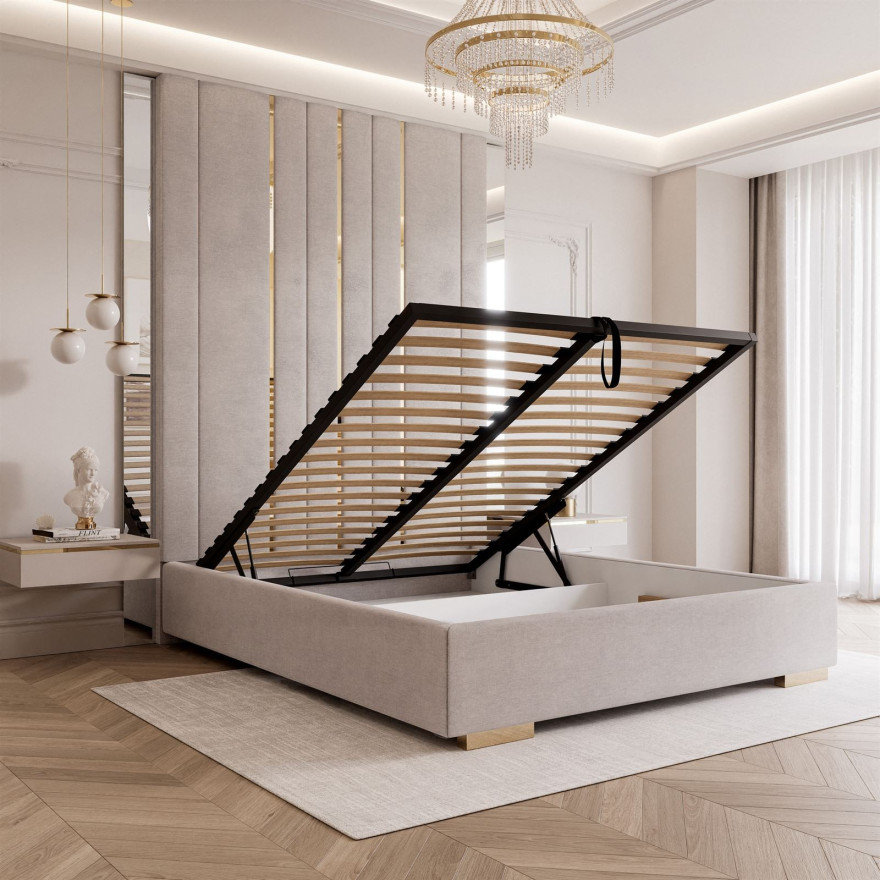 Bettrahmen mit gepolsterten Paneelen Typ V