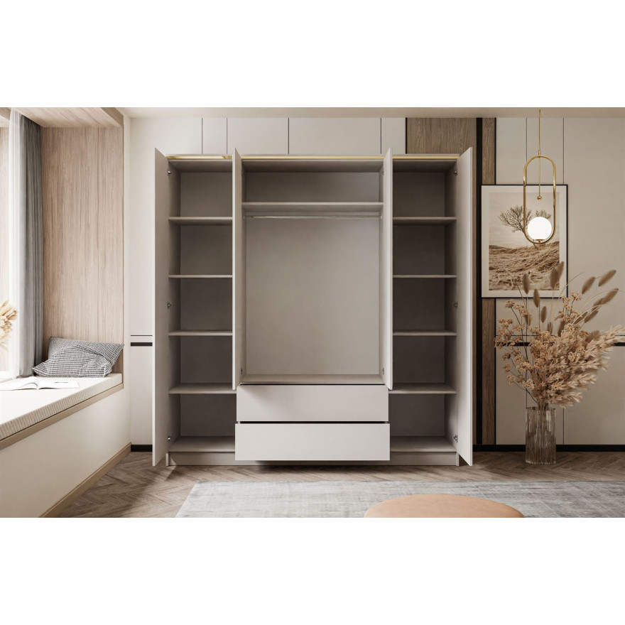 Schrank AURORA 4D2SZ KASCHMIR mit Schubladen