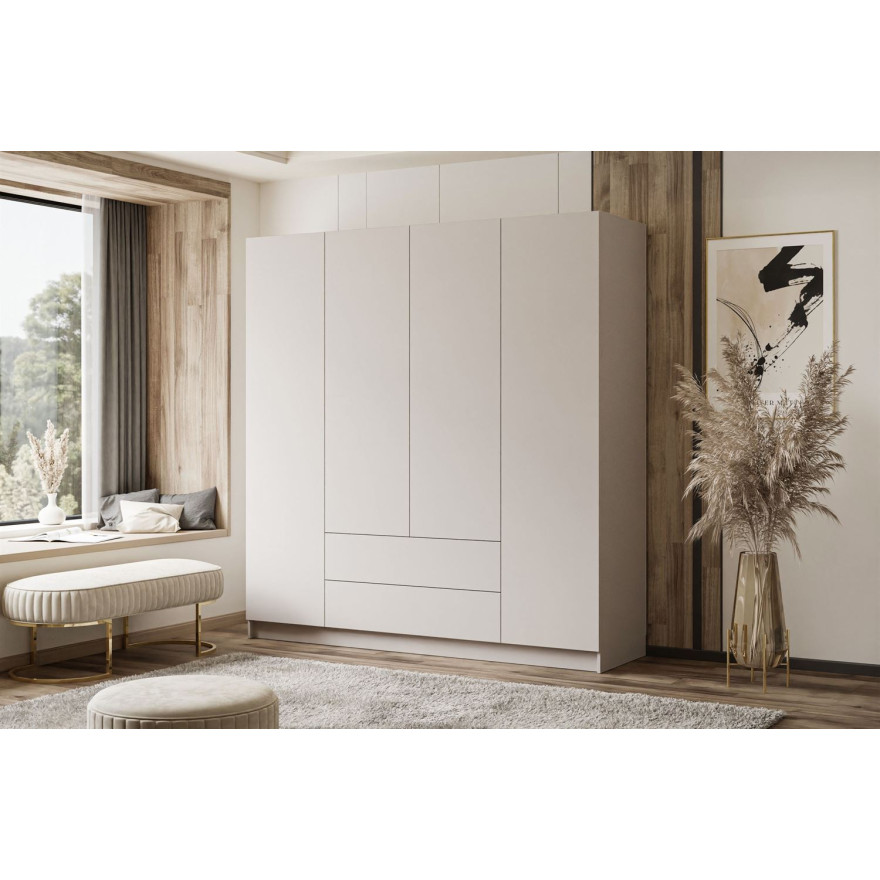 Schrank AUREL 4D2SZ KASCHMIR mit Spiegel