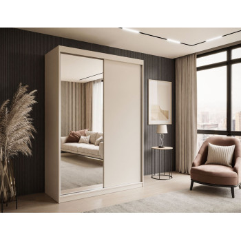 Kleiderschrank CAMARO II Kaschmir mit Spiegel 150 cm