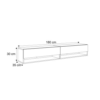 Wandschrank RTV CALANTE 180 cm mit LED-Beleuchtung Wandschrank RTV CALANTE 180 cm mit LED-Beleuchtung