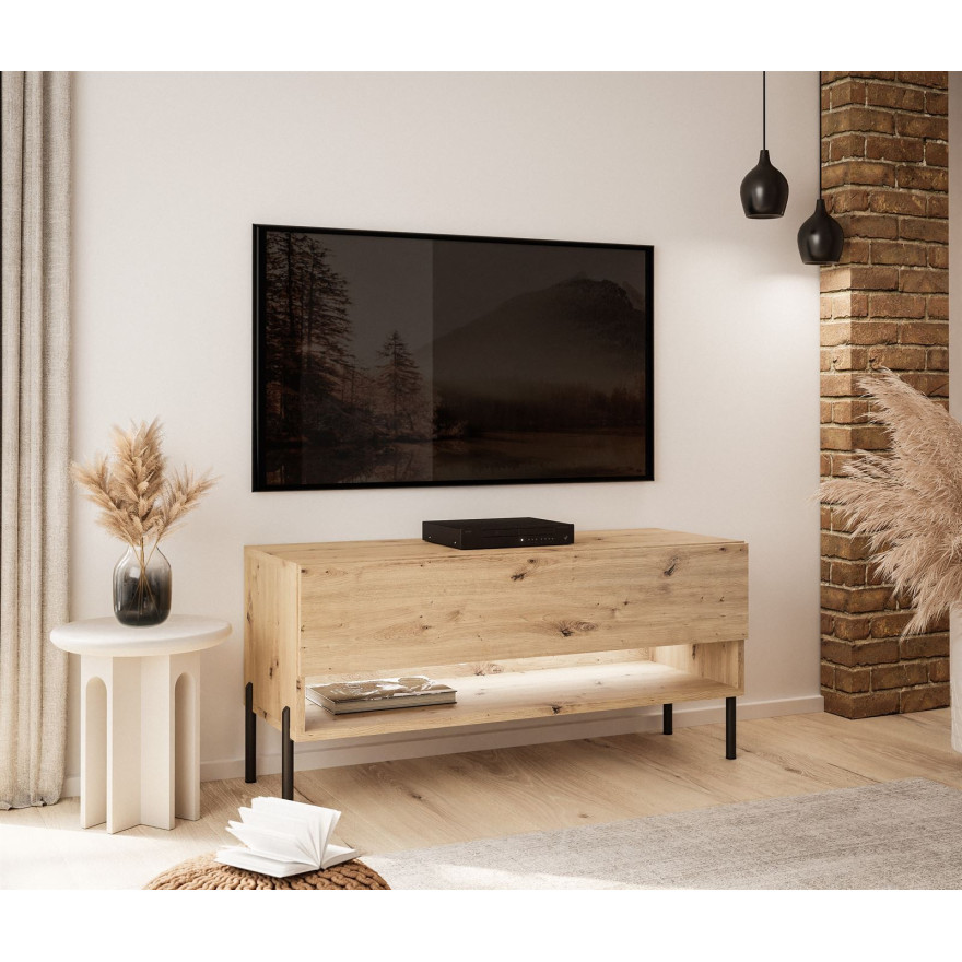 RTV Schrank CALANTE LOFT auf Beinen mit LED-Beleuchtung