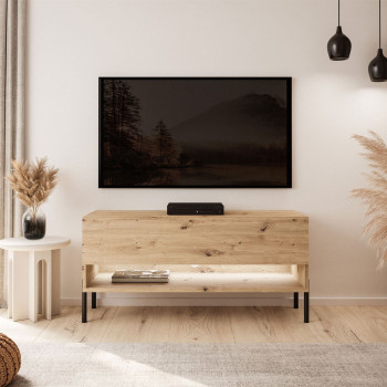 RTV Schrank CALANTE LOFT auf Beinen mit LED-Beleuchtung