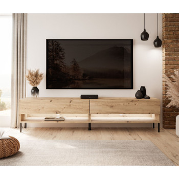 RTV Schrank CALANTE LOFT 180 cm mit LED-Beleuchtung RTV Schrank CALANTE LOFT 180 cm mit LED-Beleuchtung