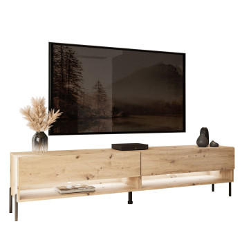 RTV Schrank CALANTE LOFT 180 cm mit LED-Beleuchtung RTV Schrank CALANTE LOFT 180 cm mit LED-Beleuchtung