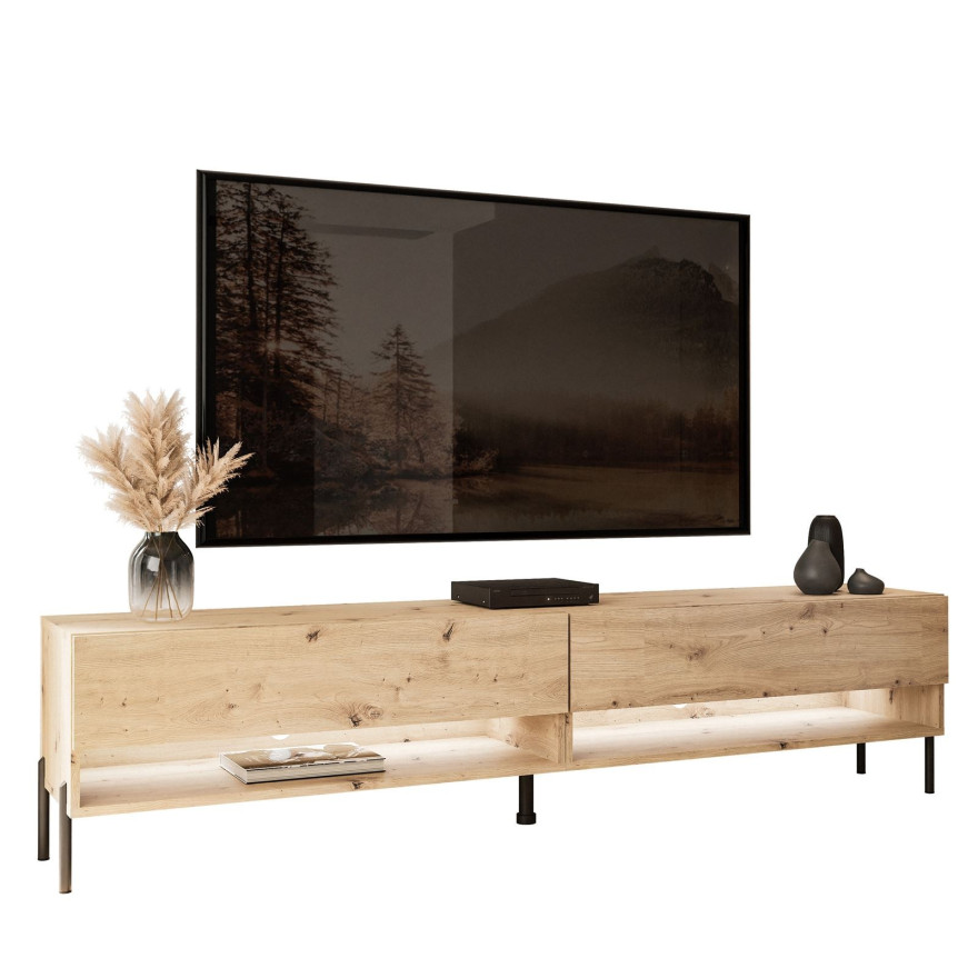 RTV Schrank CALANTE LOFT 180 cm mit LED-Beleuchtung RTV Schrank CALANTE LOFT 180 cm mit LED-Beleuchtung