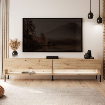 RTV Schrank CALANTE LOFT 180 cm mit LED-Beleuchtung
